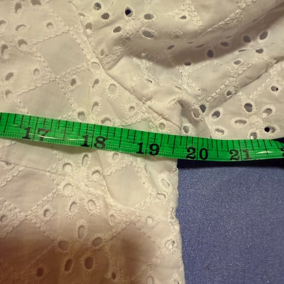 NWT Draper James White Eyelet Lace Women's Top - Picture 6 of 6